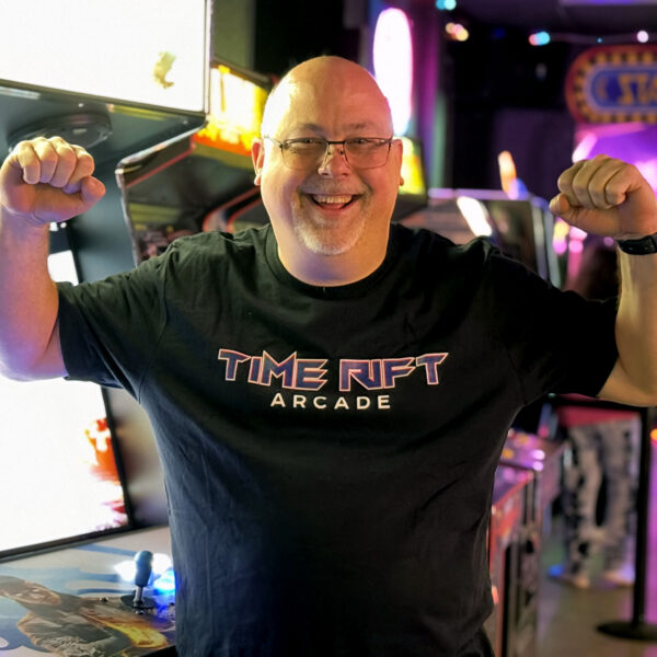 Time Rift Arcade Logo T-Shirt