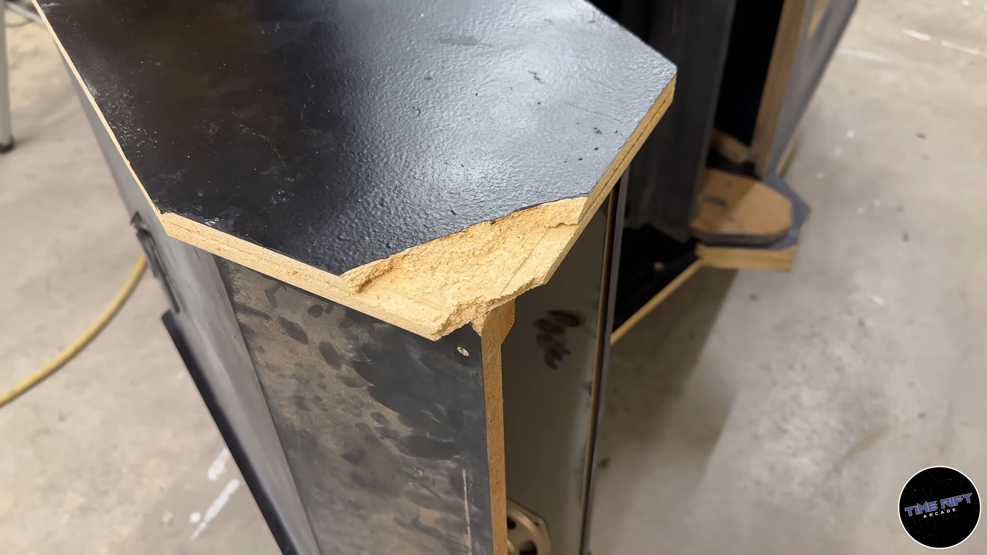 Broken cabinet corner