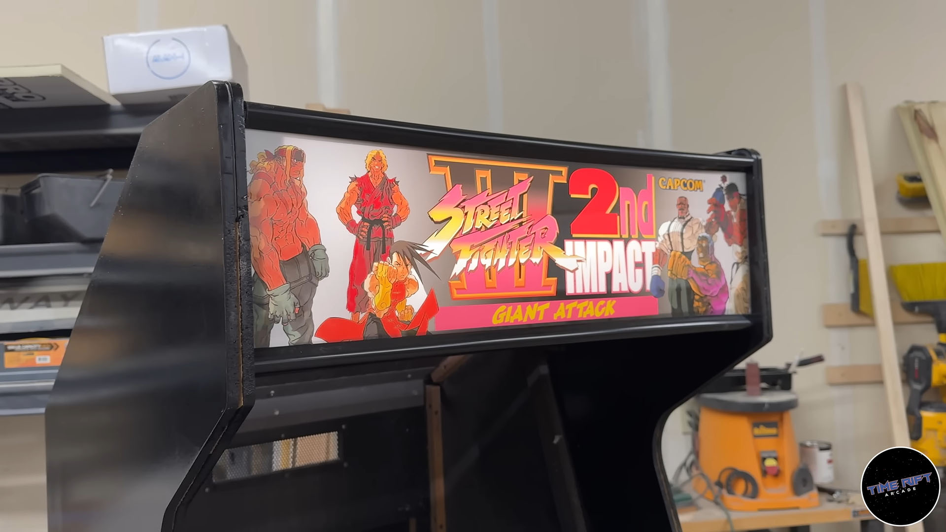 New custom Street Fighter III 2nd Impact Marquee installed