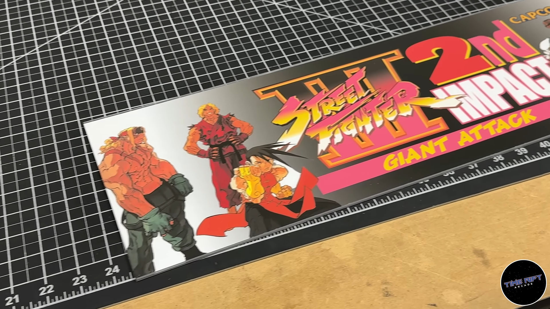 Custom designed marquee for Street Fighter III 2nd Impact