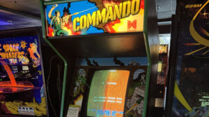 Commando at the Time Rift Arcade