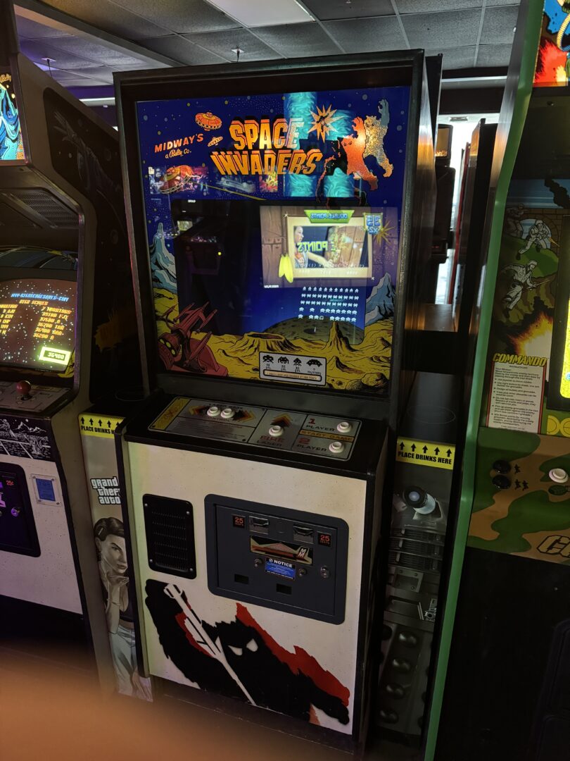 Space Invaders at The Time Rift Arcade in Bedford Texas