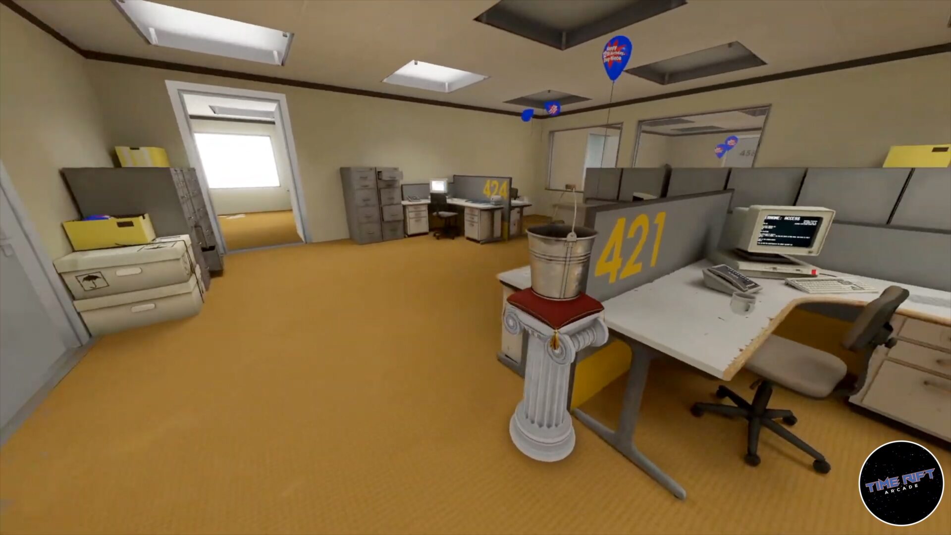 The in game Stanley Parable Reassurance Bucket