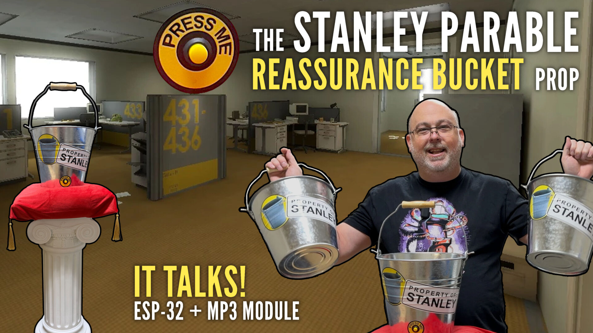 Creating the Stanley Parable Reassurance Bucket as a Prop for the Time Rift Arcade