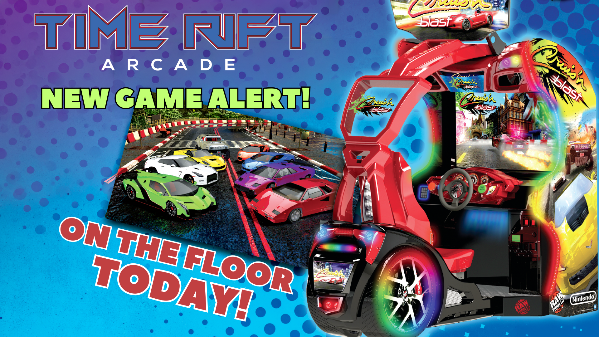 Crusin' Blast Arcade at Time Rift Arcade