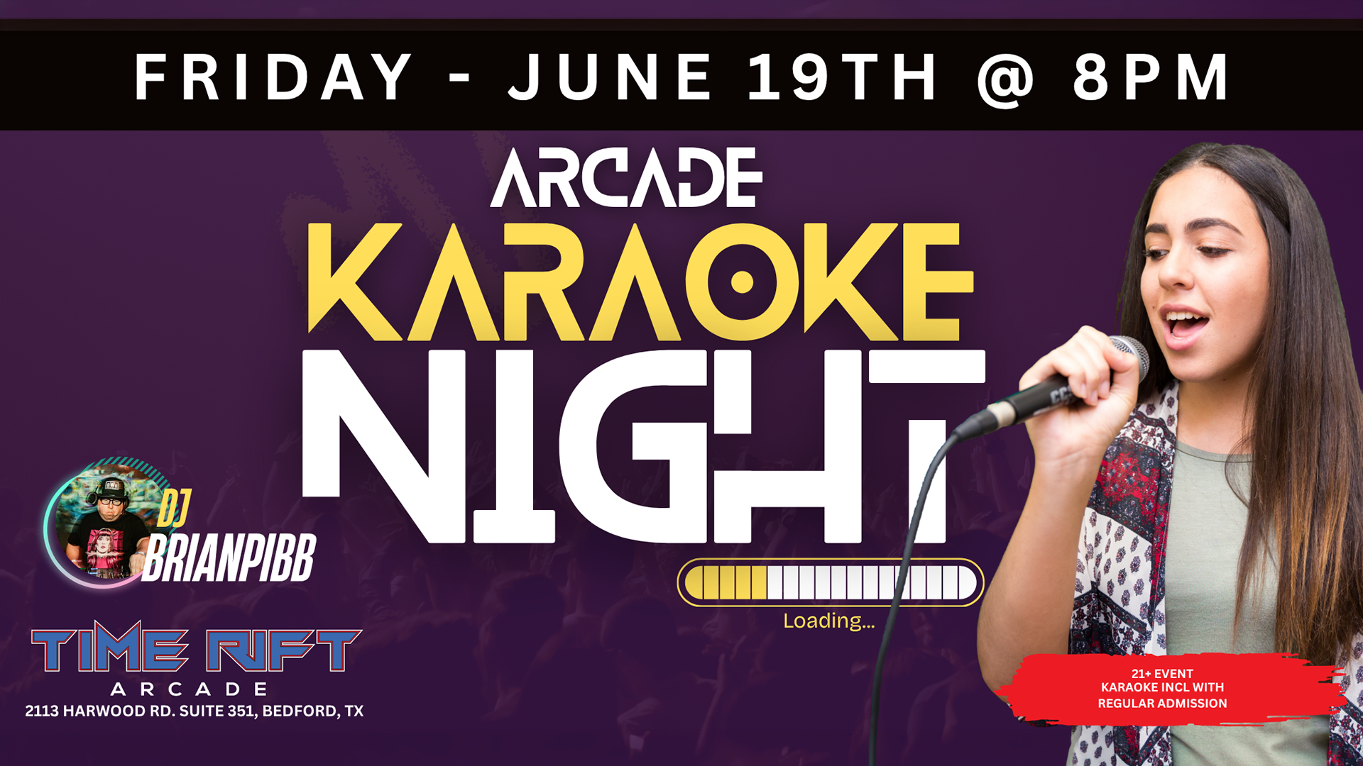 DJ KARAOKE NIGHT FRIDAY JUNE 19TH 2026