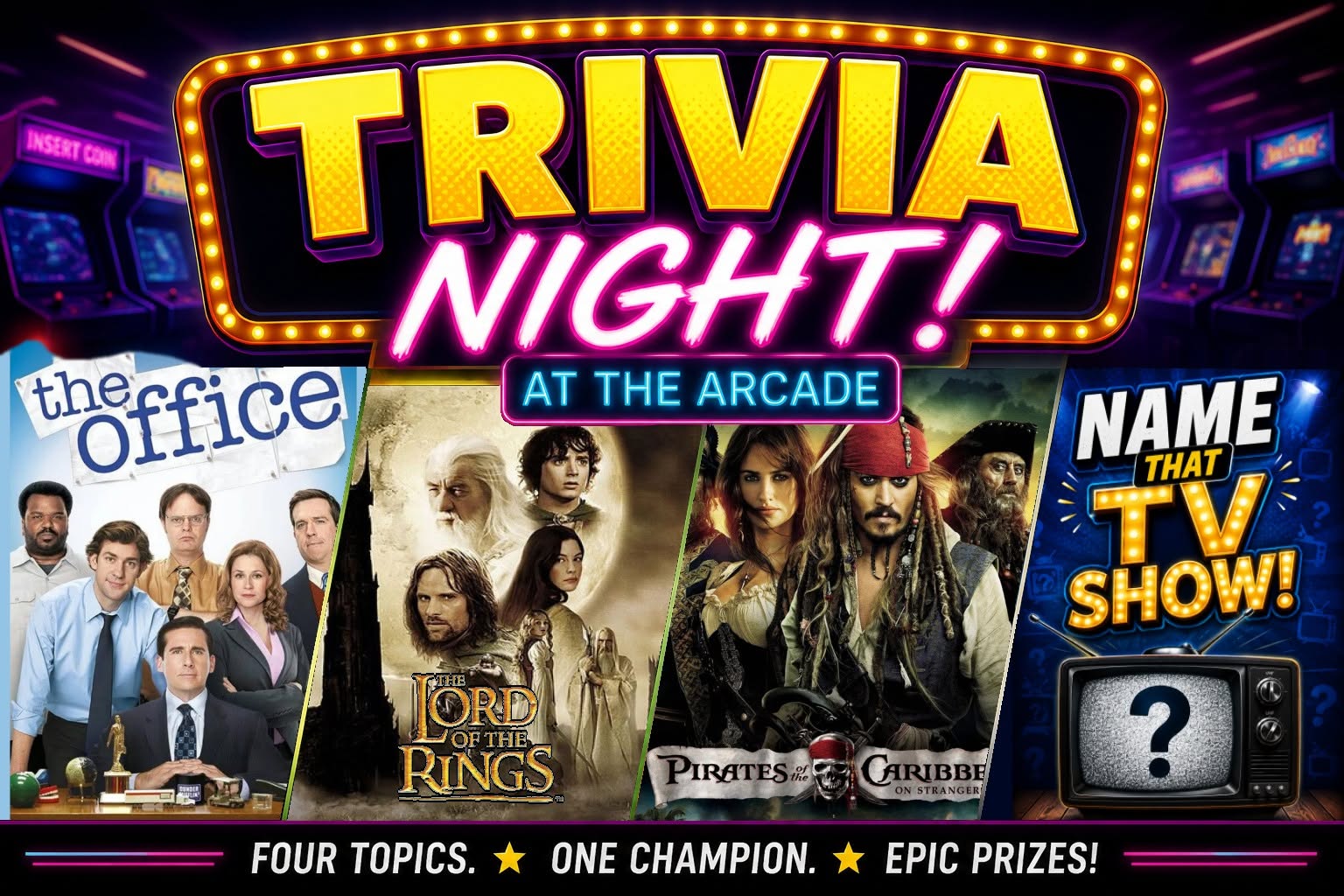Trivia Night June 3rd 2026 at Time Rift Arcade