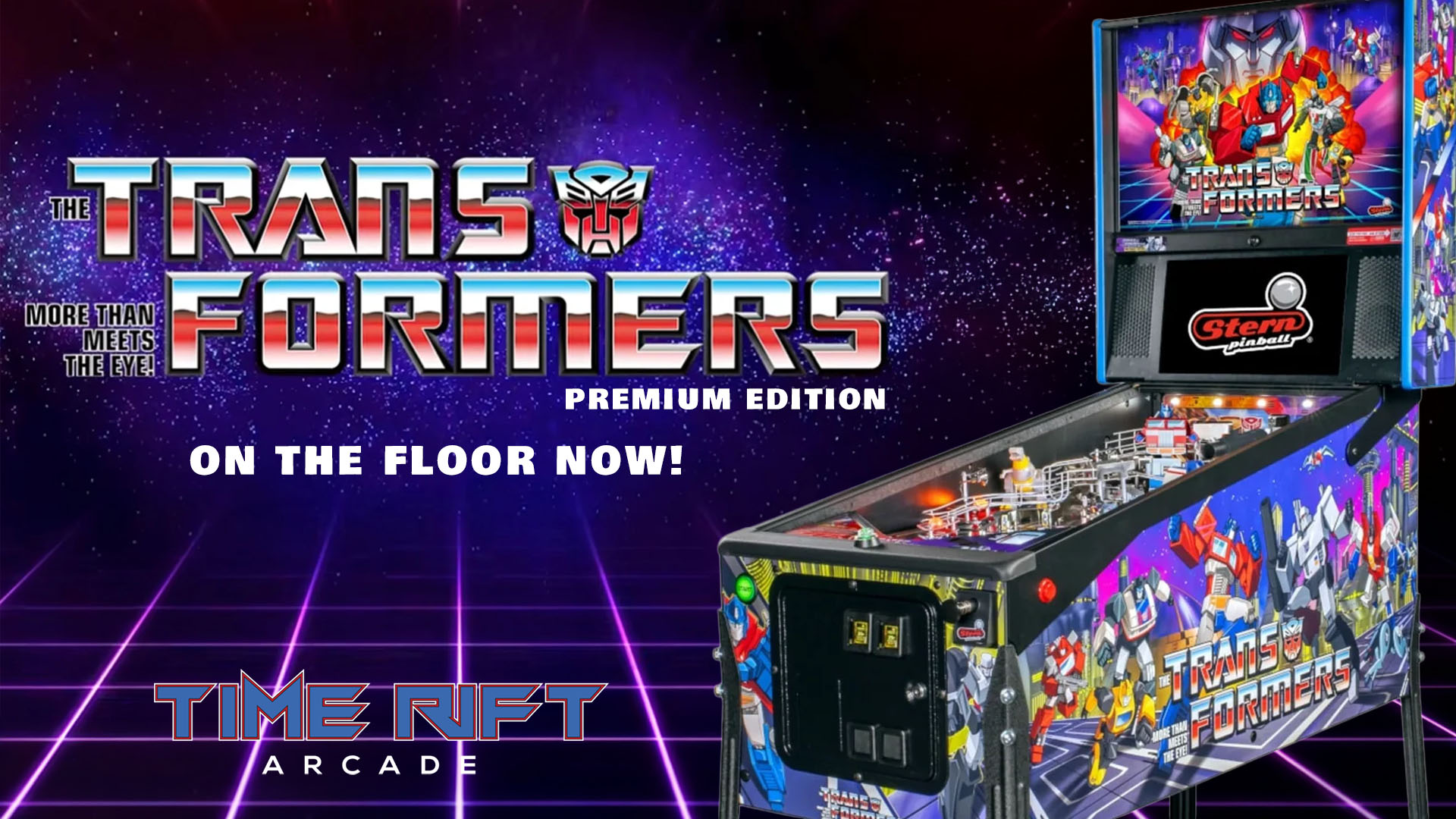 Transformers Stern Premium Pinball at Time Rift Arcade